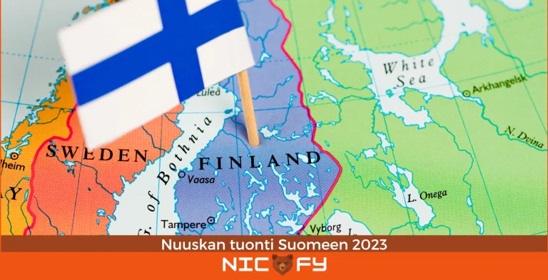 Nuuskan tuonti Suomeen 2023