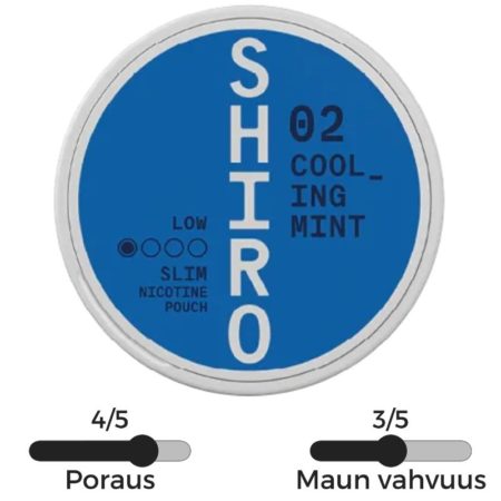 Shiro Cooling Mint nikotiinipussit