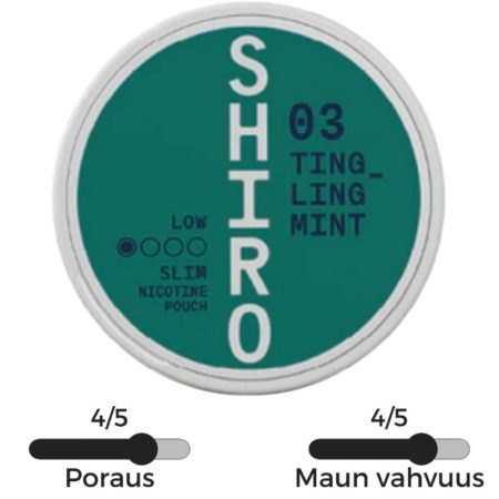 Shiro Tingling mint nikotiinipussi
