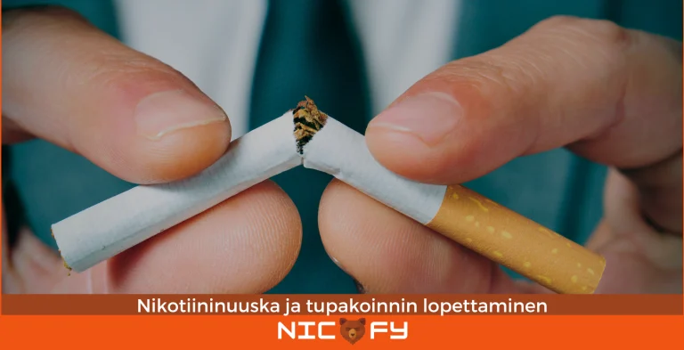 Nikotiininuuska ja tupakoinnin lopettaminen