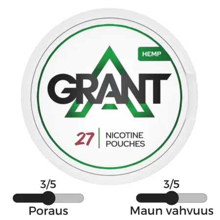 Grant Hemp nikotiinipussi