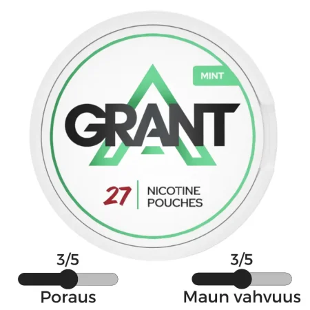 Vahvat Grant Mint nikotiinipussit