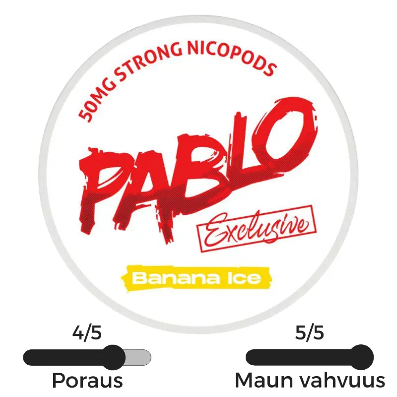 Vahvat Pablo Exclusive 50mg Banana Ice nikotiinipussi
