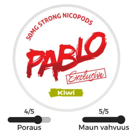 Pablo Exclusive 50mg Kiwi nikotiinipussi