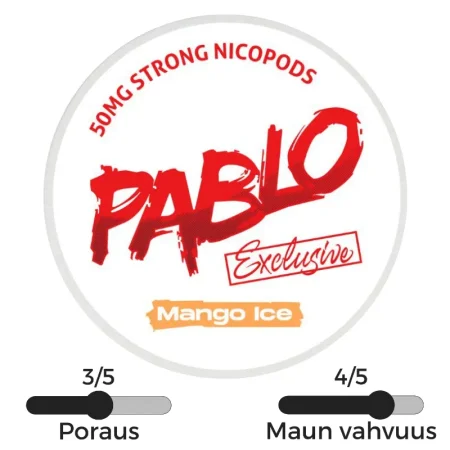 Pablo Exclusive 50mg Mango Ice nikotiinipussi