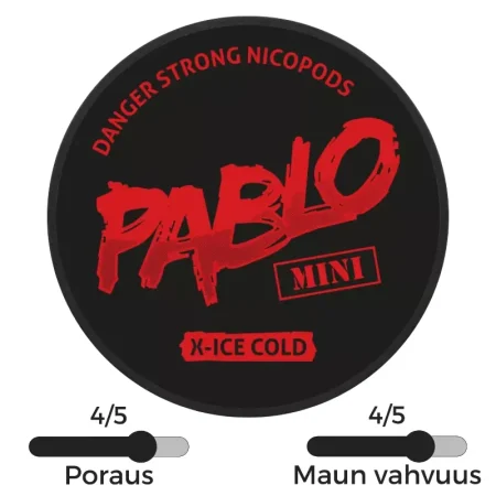 Vahvat Pablo Mini X Ice Cold nikotiinipussit