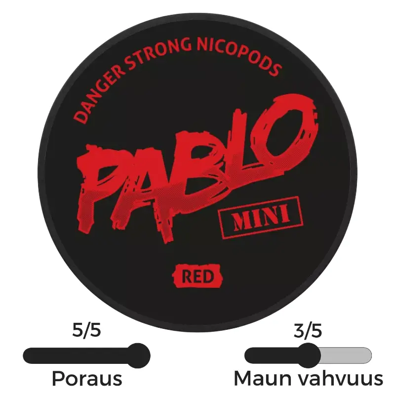 Pablo Mini red vahva nikotiinipussi