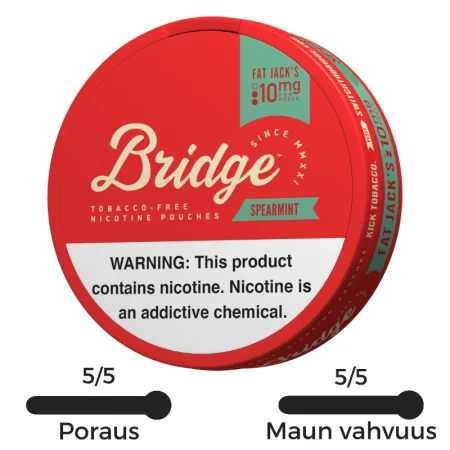 Bridge Spearmint 10mg on raikas nikotiinipussi.