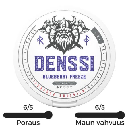 Denssi Blueberry Freeze maistuu mustikalta.
