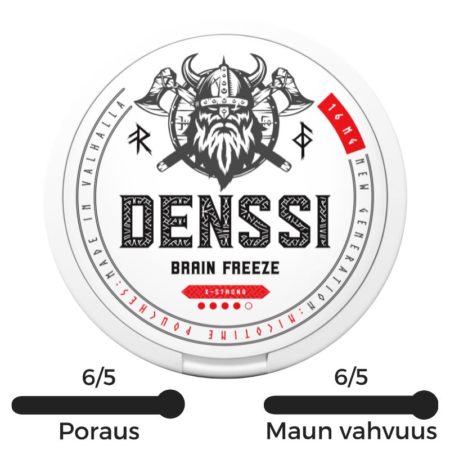 Denssi Brain Freeze 11,2mg on virkistävän makuinen nikotiinipussi.