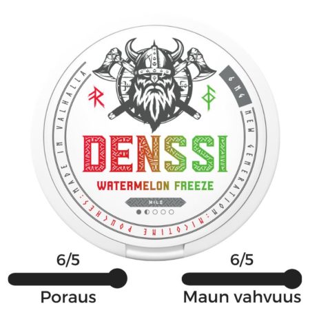 Denssi Watermelon Freeze on vesimelonin makuinen nikotiinipussi.