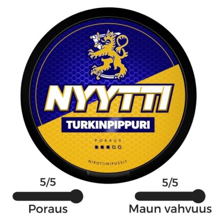 Nyytti Turkinpippurista irtoaa tuttu turkinpippurin maku.